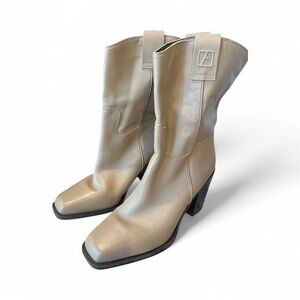 Franco Sarto Tan Heeled Boots- NWOT